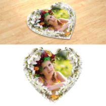 Нежный. Фотопазл в форме сердца.