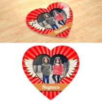 Тату. Фотопазл в форме сердца.