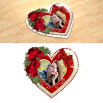 Образ любви. Фотопазл в форме сердца.