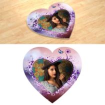 Теплые чувства. Фотопазл в форме сердца.