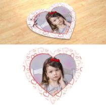 Детский рисунок. Фотопазл в форме сердца.
