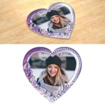 Зеркальце. Фотопазл в форме сердца.