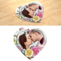 Воздушний поцелуй. Фотопазл в форме сердца.