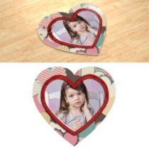 Handmade. Фотопазл в форме серца.