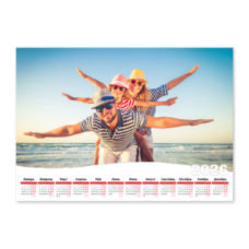 Большое фото горизонтальный. Календарь-постер