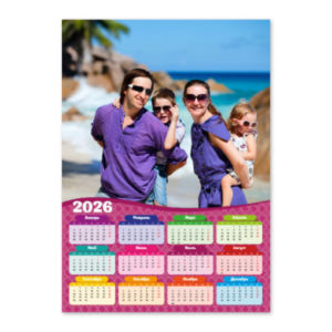 Розовый. Календарь-постер